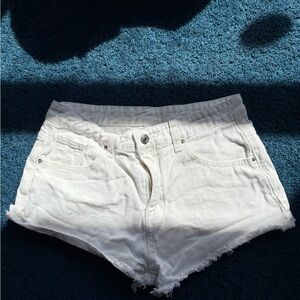 White Denim Women's Shorts